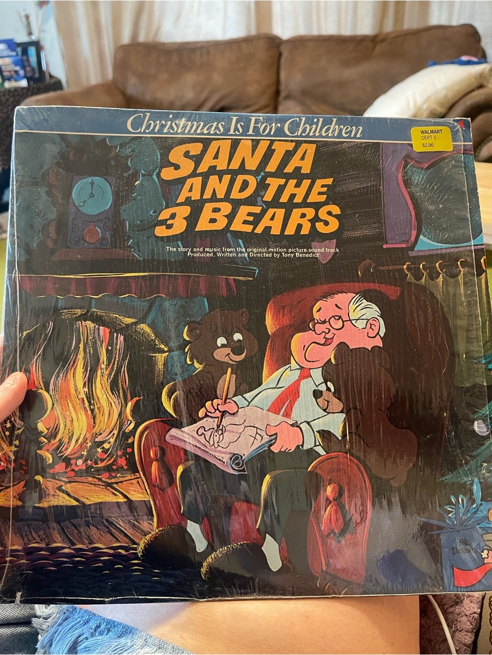 Santa And The  3 Bears Vintage '77 Vinyl LP Tony Benedict Mr Pickwick